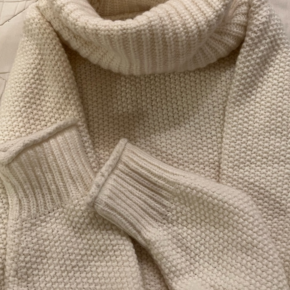 Madewell Merino Off-White Chunky Sweater Size S